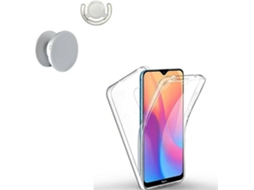 Kit Capa, 1 PopSocket e 1 Suporte PopSocket Xiaomi Redmi 8 360° Transparente