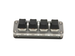 Teclado Programável Usb De 4 Teclas, Mini Teclado Mecânico Hid Portátil, Teclado Programável Para Jogos Osu Rgb. Everley891