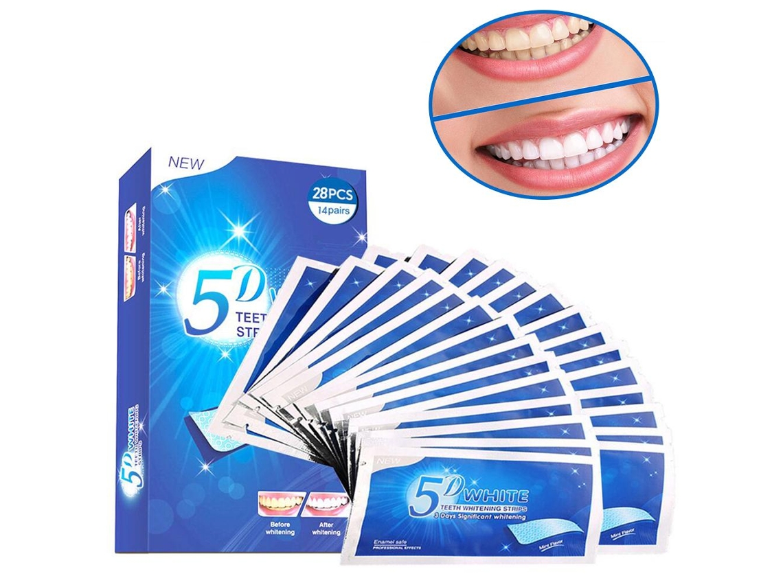 Fitas Clareadoras De Dentes Kit De Clareamento Dental Jeiibrzui