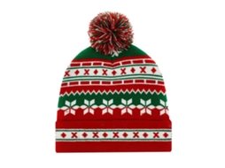 Laxiscreed Gorro Natalício De Tricô E Bufanda Longa Quente Para O Inverno Festivo