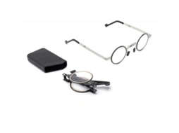 Gafas De Lectura Plegables Anti-blu Para Hombres Material Titanio Lente Resina 1.64 Con Estuche