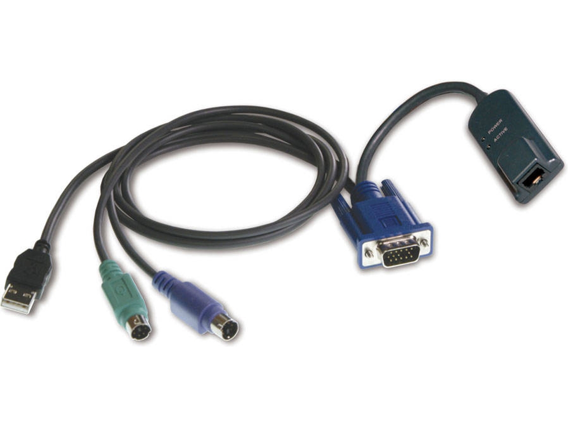 Adaptador VERTIV (RJ45 - USB, PS/2 e VGA - 2 m - Preto)
