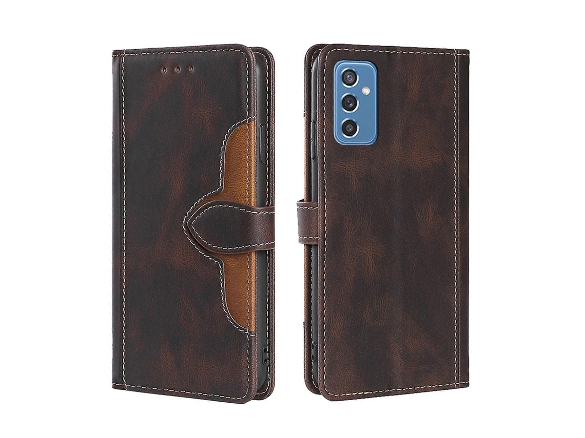 Capa De Couro Com Fivela Magnética E Sensação De Pele Para Samsung Galaxy M52 5g