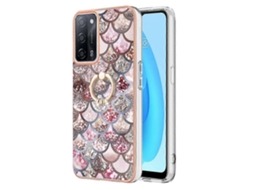 Capa De Celular De Tpu Imd Galvanizada Com Anel Para Oppo A53s 5g / A55 5g