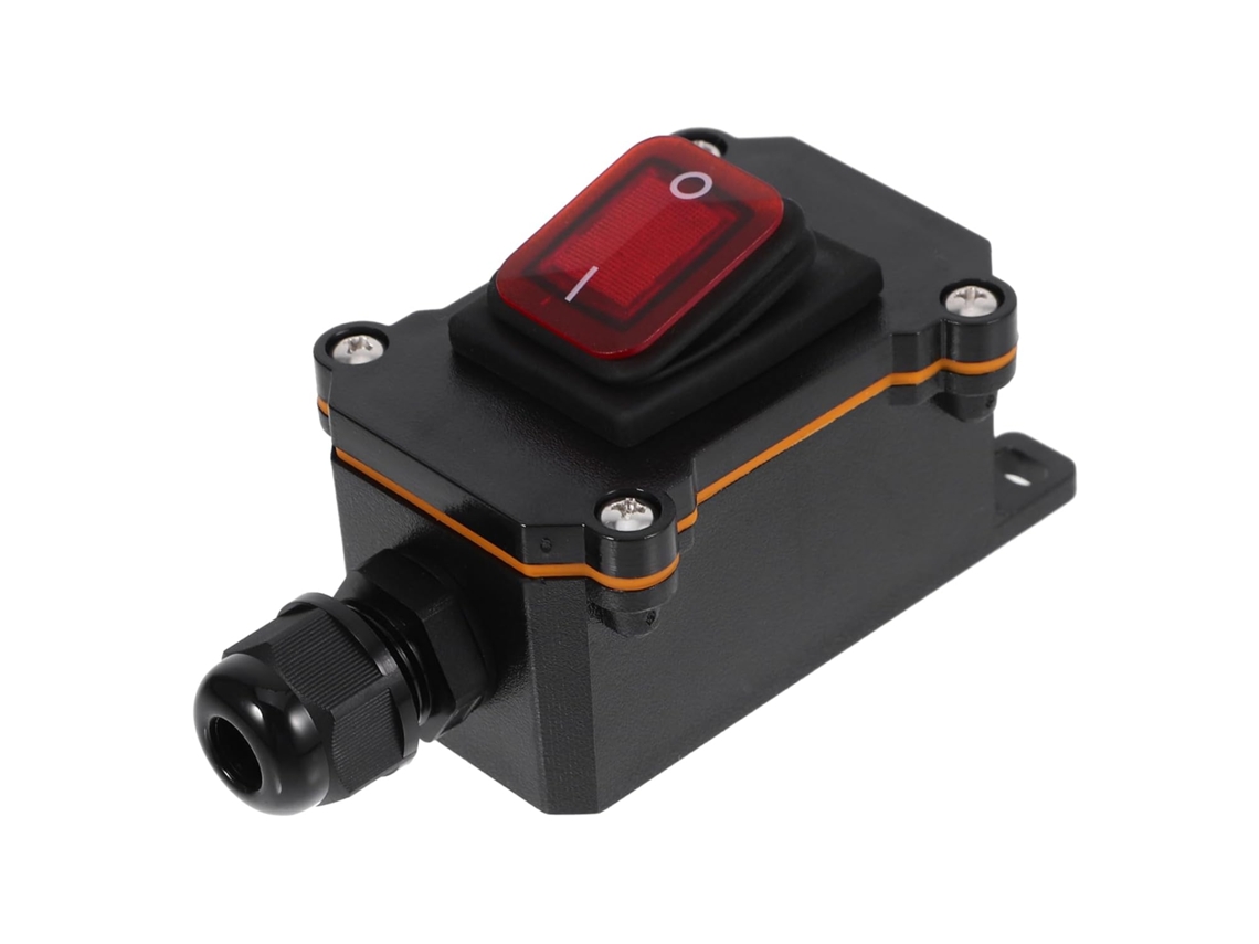 Interruptor Basculante Integrado, Cabo À Prova D'água, Preto, 12v 25a, Fácil de Instalar para Uso Externo e SFUSHOS