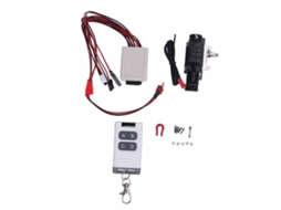 Guindaste de Carro RC 1/10 com Controle Remoto Cabo de Extensão T Plug Alumínio Preto S/MARCA
