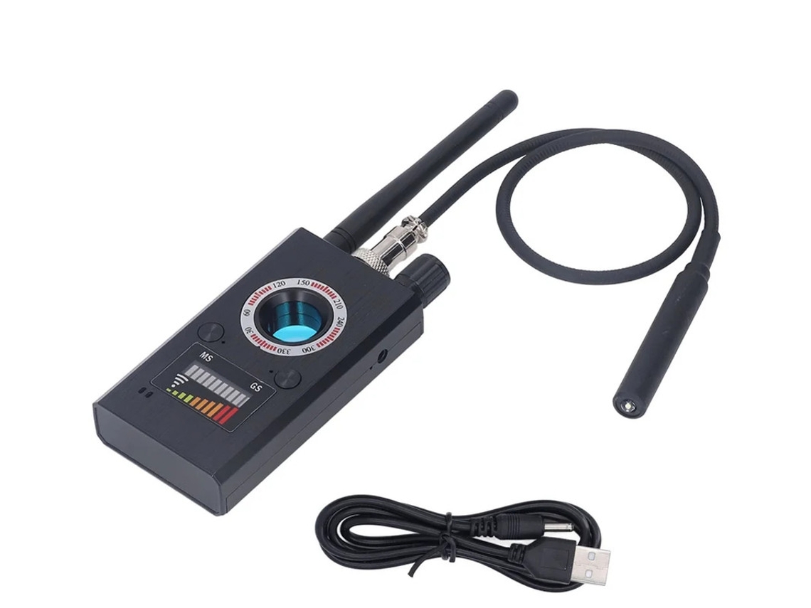 Detector De Câmera Bug Rf Sinal Scanner Dispositivo Gps Dispositivo De Escuta Localizador Para Escritório Hotel Preto Yizhood