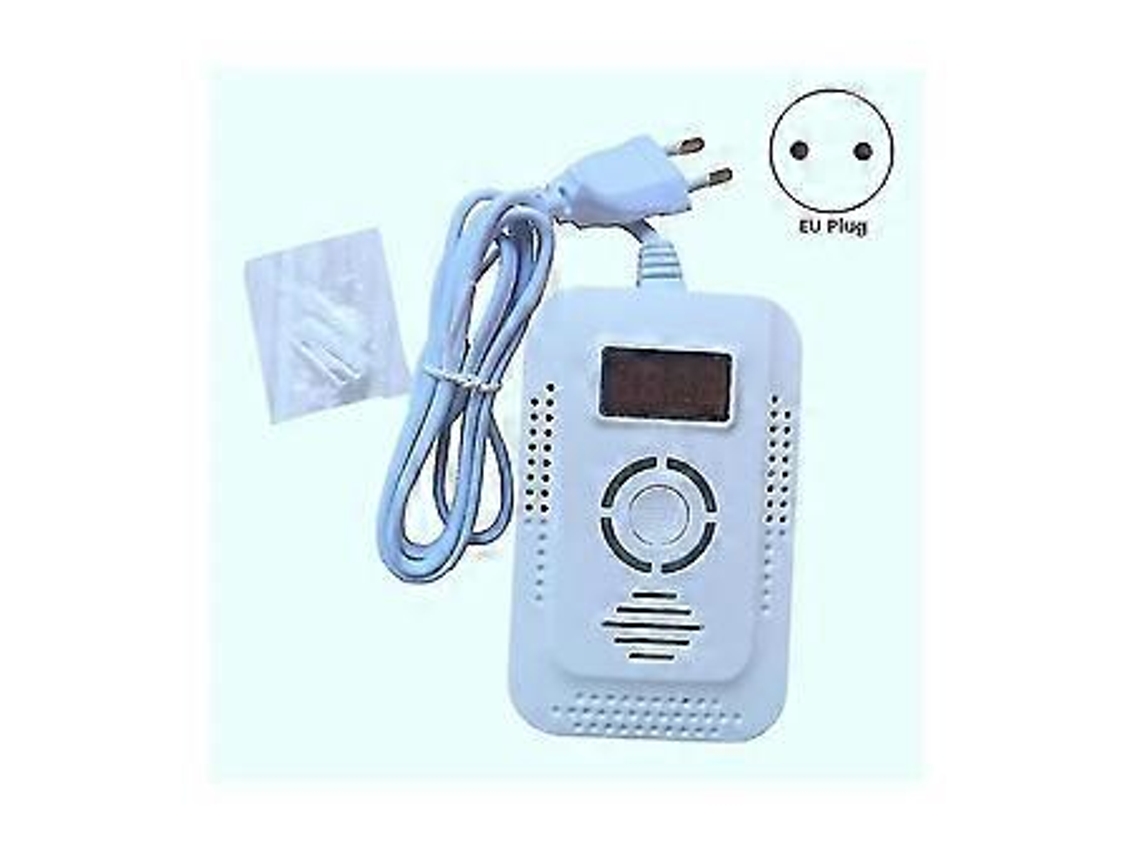 Alarme de monóxido de carbono 2 em 1 para residências, detector de vazamento de gás natural composto de CO, certificado pela UL, plugue UE, Slowmoose