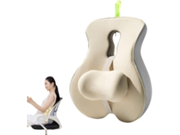 Lurelia Almofada Lombar Para Costas Ergonómico Respirável Lavável Amarelo V1429