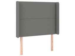 Headboard, Headboards Vidaxl Cinzeto Tecido (93 X 16 X 118/128 Cm)