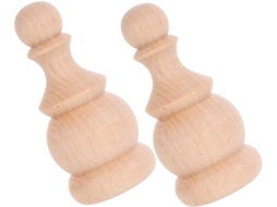 De 2 Peças De Ponteiras Decorativas Brutas Para Escadas, Varões De Cortina, Cabeceiras De Cama E Decoração De Gokoco