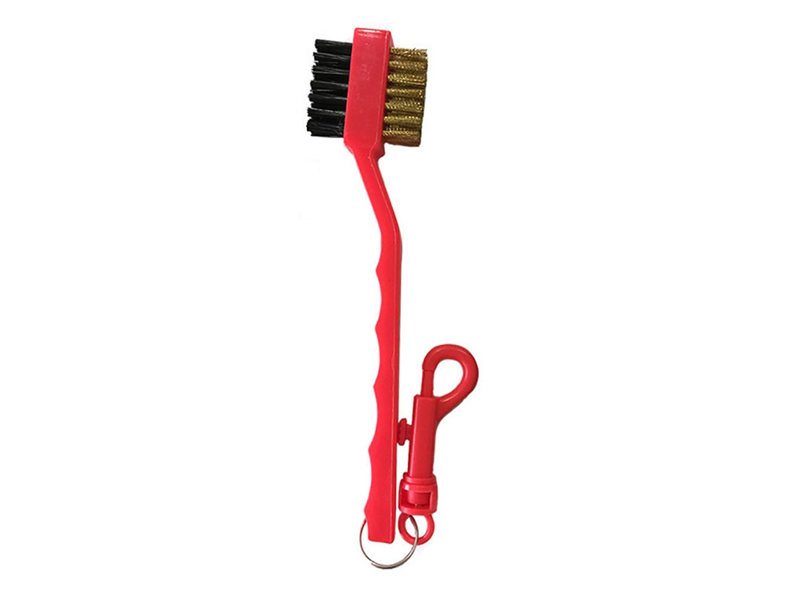 Escova De Limpeza Para Taco De Golfe Duplex Com Cerdas De Aço E Nylon Leve Design Ergonômico