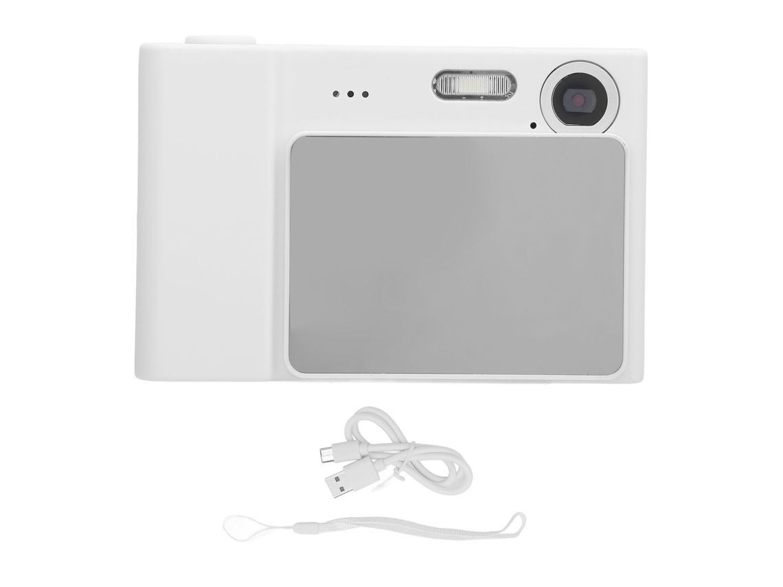 Câmara Digital 1080p 48mp Com Tela Ips De 2,4 Polegadas, Luz De Preenchimento, Estabilização Anti-shake, Zoom 8x, Recarregável E Portátil 64gb