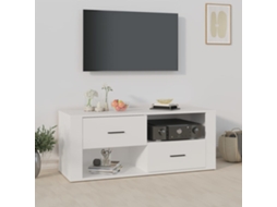 Vidaxl Móvel P/ Tv 100x35x40cm Madeira Processada Branco