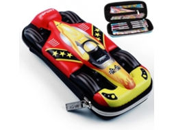 Estojo Ubiuo com estampa de carro esportivo 3D EVA, organizador de lápis de grande capacidade, material de escritório para crianças Miraflow
