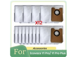 Sacos De Pó Para Aspirador De Pó Y1 Pro/y1, Peças De Reposição, Saco De Lixo Não Tecido, Pacote Com 12 Unidades._glo