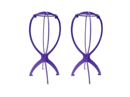 Suporte para Peruca Portátil, Dobrável, com 35,3 Cm , Ideal para Viagens e para Todos os Tipos de Perucas. (2 Unidades) TAISHENGDA (13,9 Polegadas)