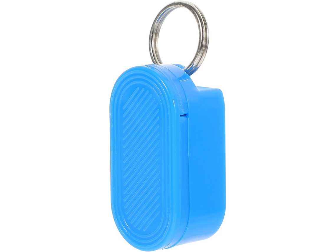 Porta-comprimidos Magnético Portátil De Plástico Azul Com Chaveiro
