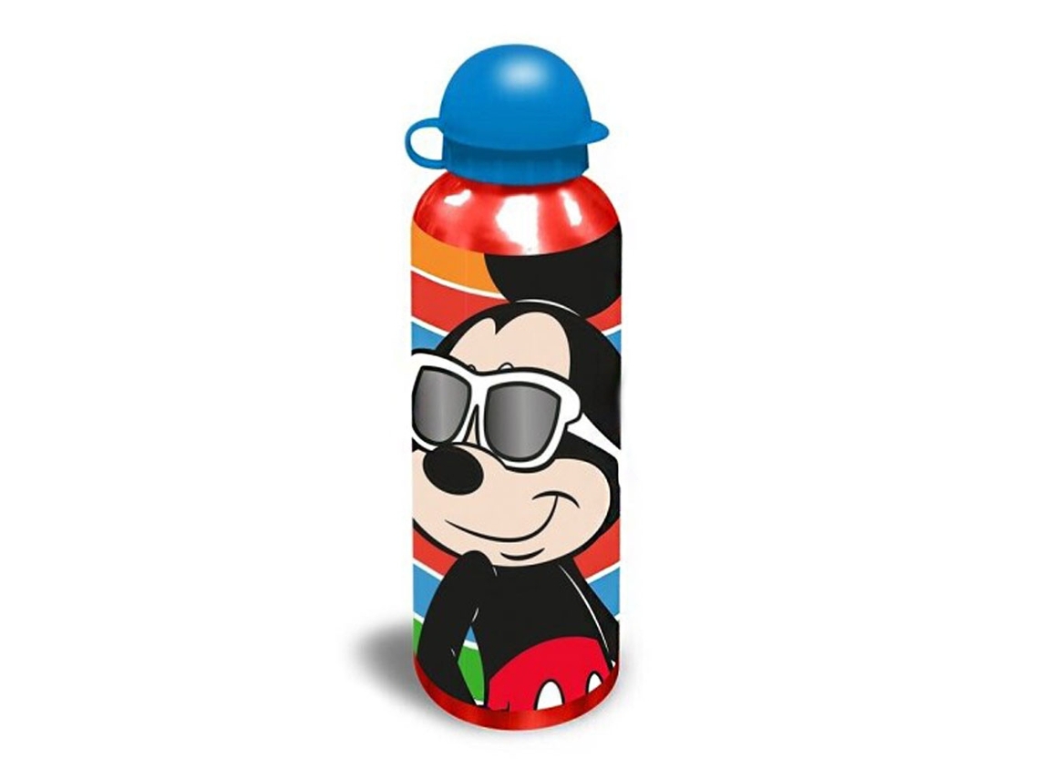 Garrafa de alumínio de 500ml com óculos de sol Disney Mickey