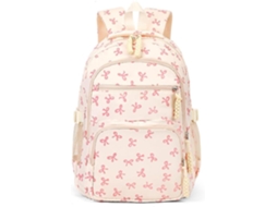 Mochila Escolar Feminina Coquette Estilosa Com Laço Infantil Bolsa Ombro Carteira Pequena Estudantes