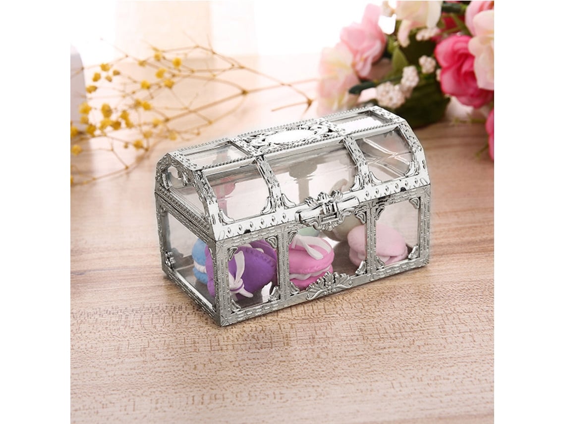 Caixa De Doces (transparente Premium, Pacote Com 12 Unidades) Eoocoo
