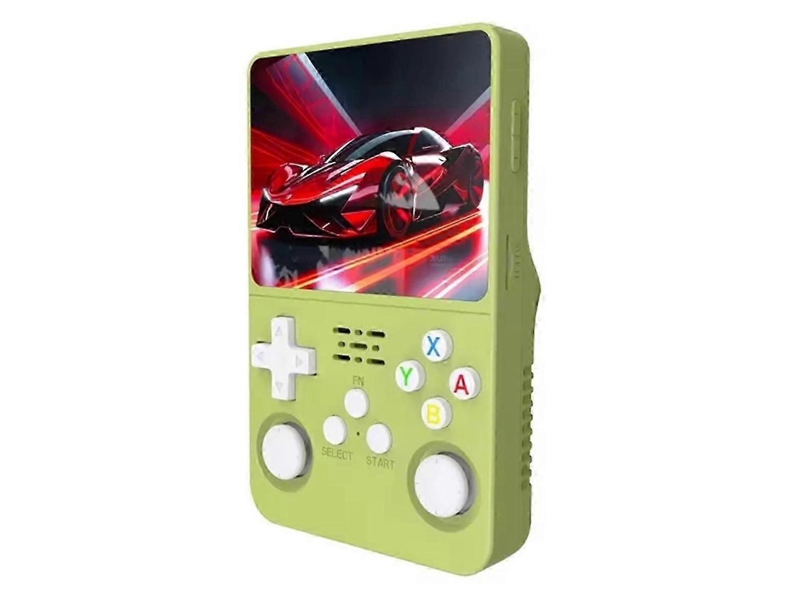 Consola De Jogos Portátil Retrô R36s Com Ecrã Ips 3, 5 Polegadas, Bateria 3200 Mah E 64 Gb Armazenamento