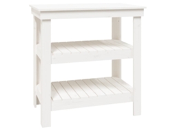 Work Bench, Work Benches Vidaxl Branco Madeira De Pinho (78.5 X 50 X 80 Cm)