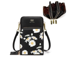Mini Mala Para Telemóvel - Bolsa De Ombro Feminina Compacta - Preto