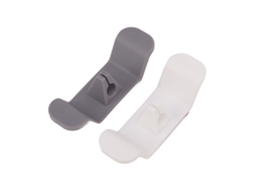 2 Organizadores De Cables Gris Blanco Plástico Para Cocina Y Hogar, Almacenamiento Fijo De Cables De Electrodomésticos Pequeños