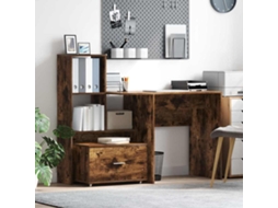 Vidaxl Gabinete De Gavetas 55 X 45 X 31 Cm Carvalho Defumado