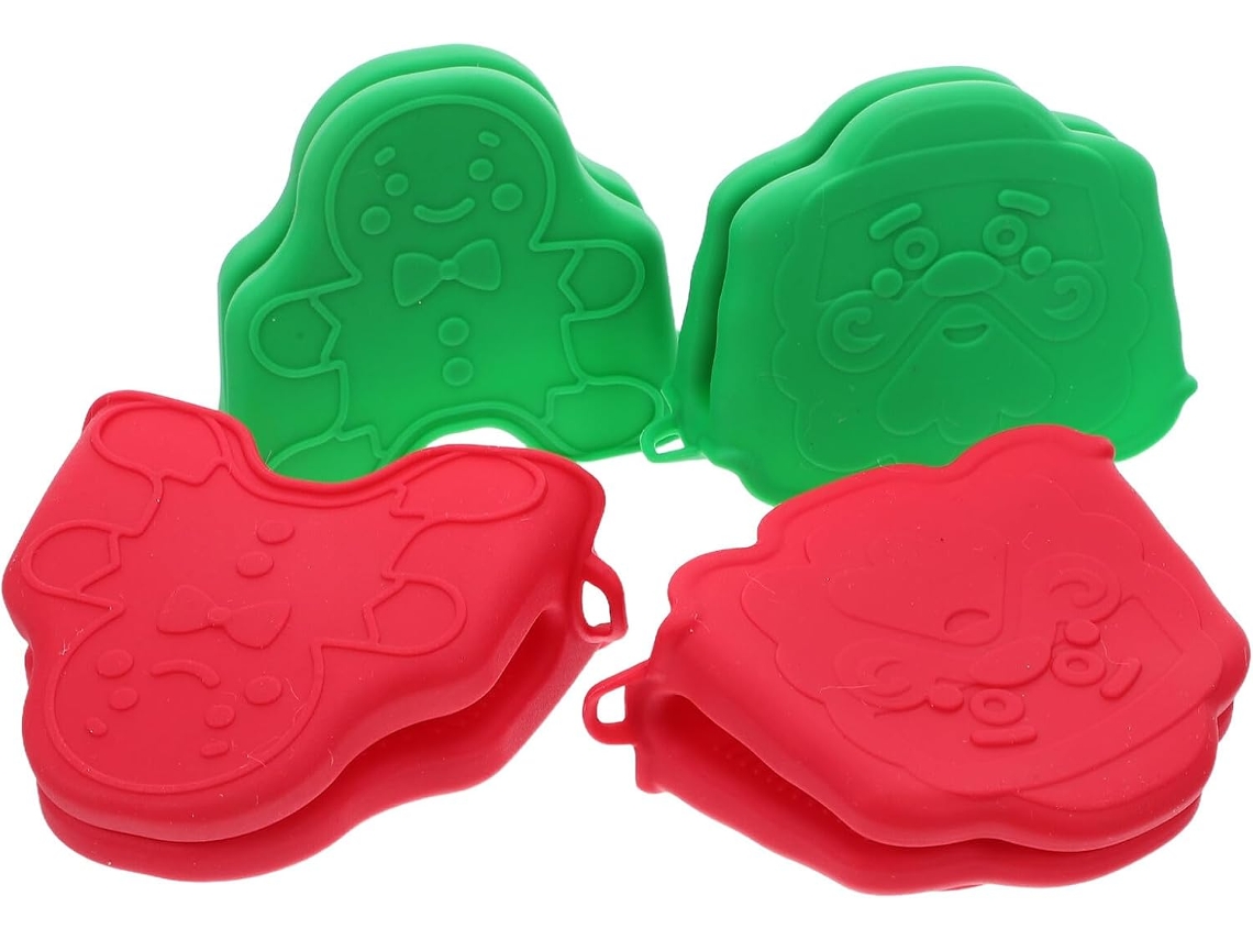 Luvas De Forno Childweet Silicone Resistentes Ao Calor, Com 4 Peças, Para Assar E Grelhar, Antiderrapantes, Fáceis De