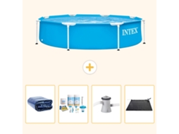 Intex Piscina Com Estrutura Redonda - 244x51 Cm - 5-peças Scb4