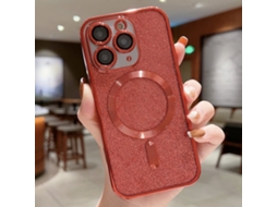 Capa De Tpu Para Iphone 11 Pro Max - Glitter - Acabamento Eletroplástico - Magsafe