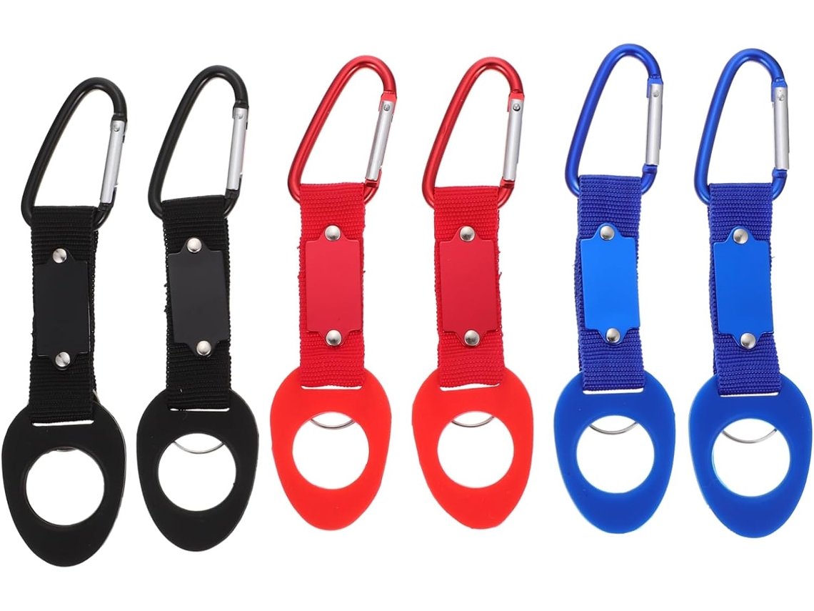 Conjunto De 6 Ganchos Multifuncionais Nylon Para Armazenamento Garrafas Água,ideais Camping,
