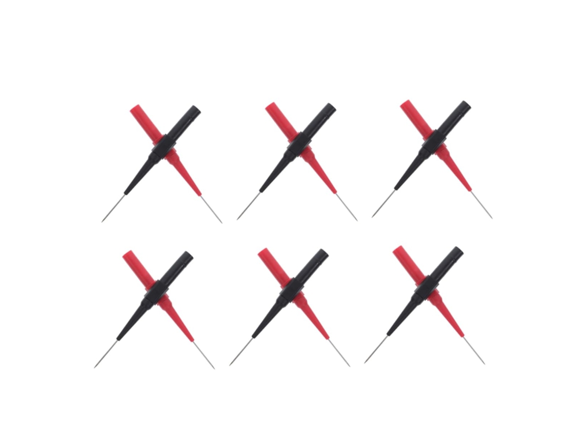 Kit Com 12 Pontas De Prova Para Multímetro, Pontas Finas Para Teste.
