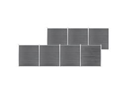 Fence Set, Fence Sets Vidaxl Cinzeto Wpc (n/a)