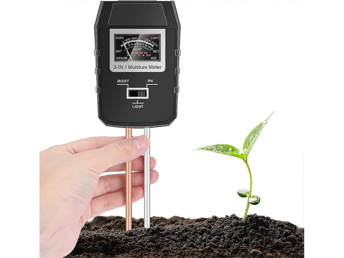 Analisador De Solo 3 Em 1 Medidor Ph, Umidade E Luz. Aquaforge