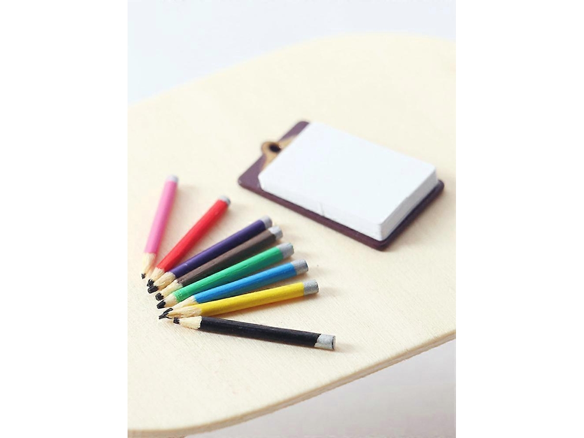 Conjunto De Mini Material Escolar Para Casa De Bonecas Com Mochila E Livros