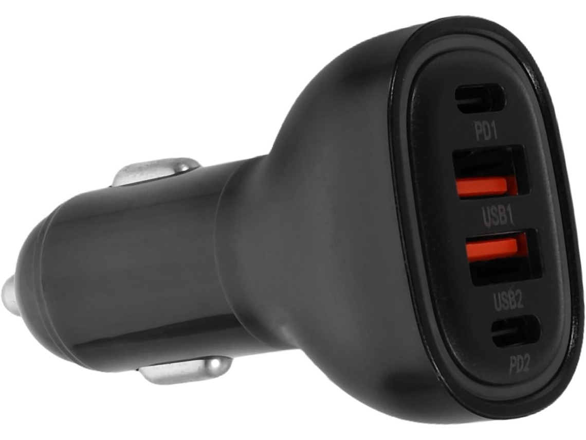 Carregador De Carro Com Portas Usb, Adaptador Rápido, Compatível Com Vários Dispositivos Veiculares E Seguro.