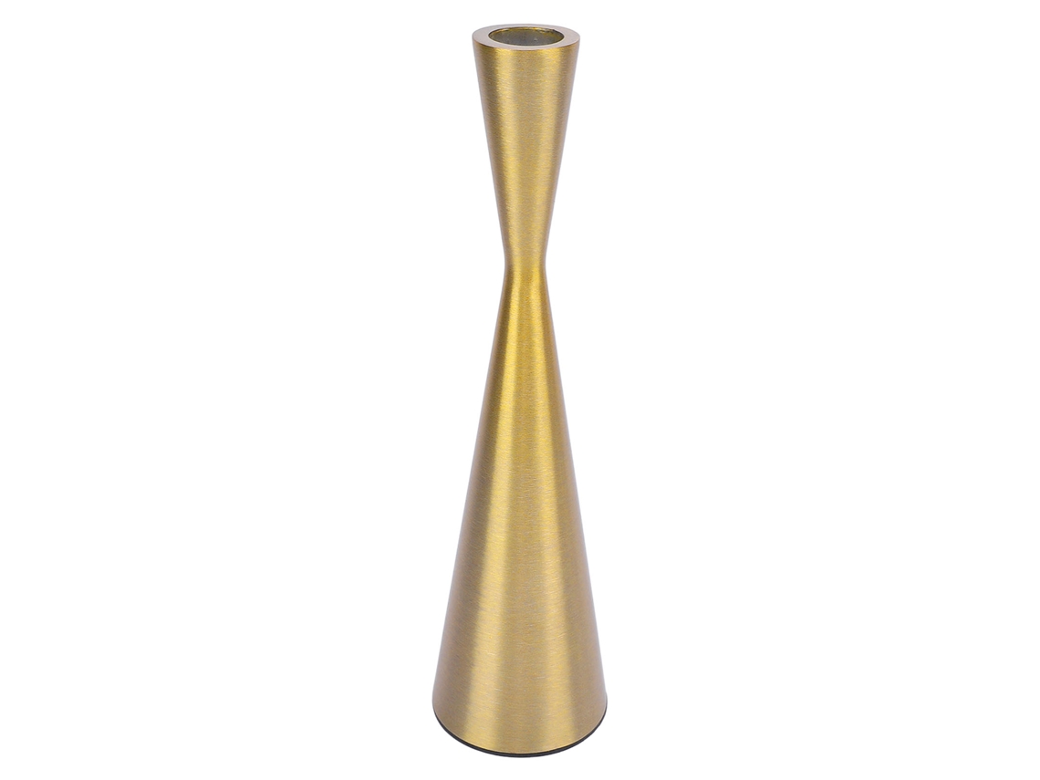 Suporte De Vela Geométrico Em Alumínio Ouro Laxiscreed, 3cm Para Decoração De Interiores