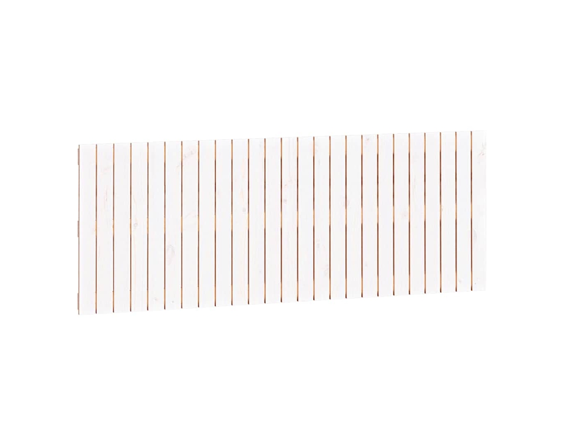 Cabeceira de Parede 159,5x3x60 Cm Pinho Maciço Branco MAISON EXCLUSIVE