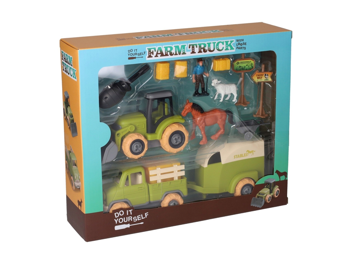 Conjunto De Trator De Fazenda, Brinquedo Educativo De Papelão Para Crianças Merkloos