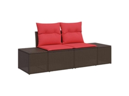 Maison Exclusive - Sofá De Jardim Com Almofada 184 X 62 X 69 Cm Vime Pe