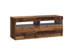 Vidaxl Gabinete De Tv Led Madeira Antiga Derivados De Madeira
