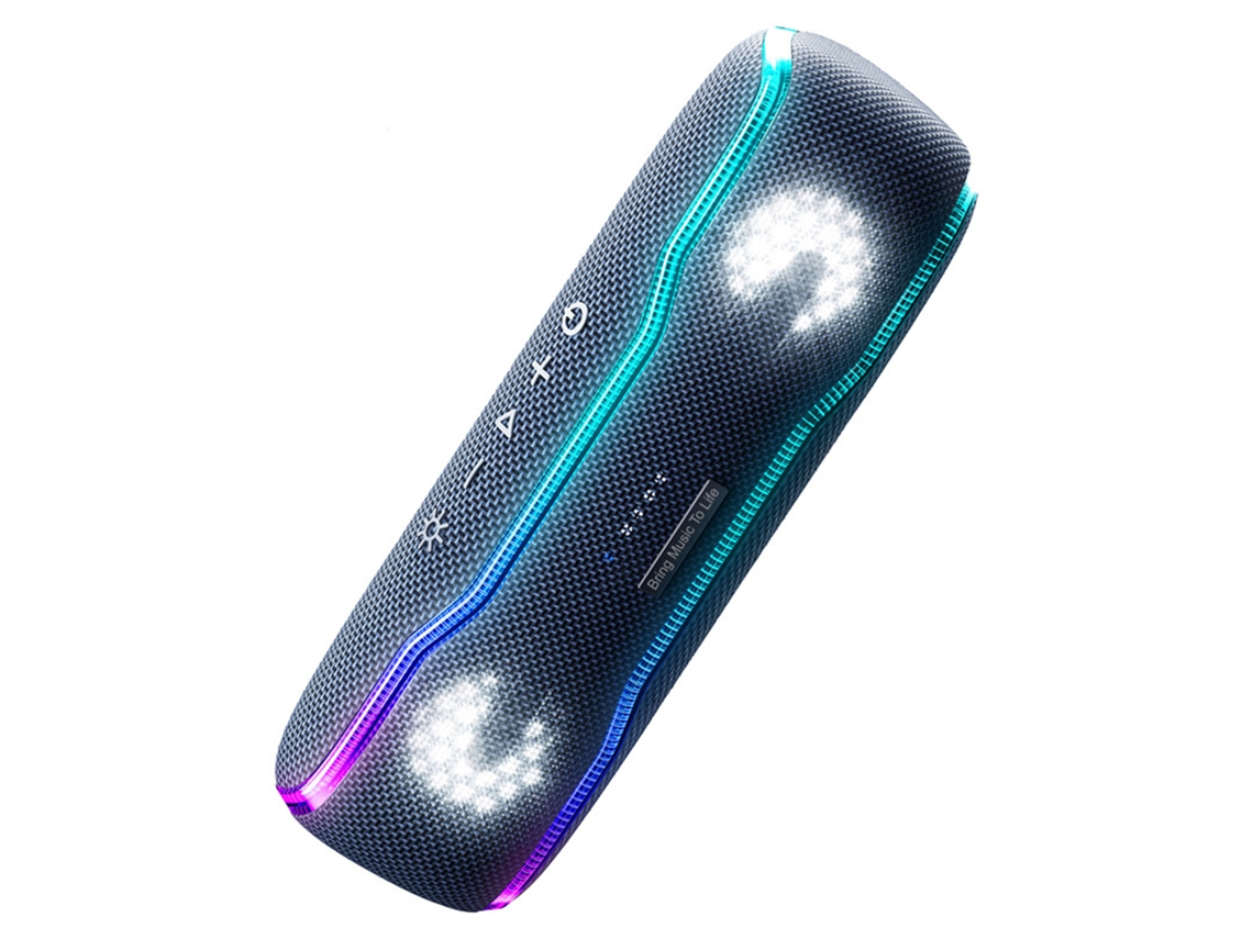 Caixa de Som Bluetooth EOOCOO com subwoofer, 30W, à prova d'água IPX7, portátil