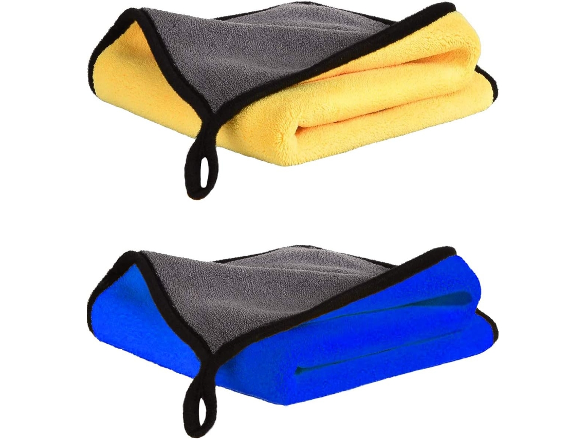 Panos De Limpeza Em Microfibra, 2 Unidades, 30 X 40cm, Alta Absorção, Macio, Espesso, Para Carro
