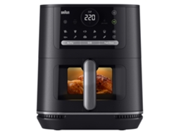 Fritadeira Sem Óleo BRAUN MultiFry 5 HF5075IBK Air Fryer 3 em 1 (6L - Preto)