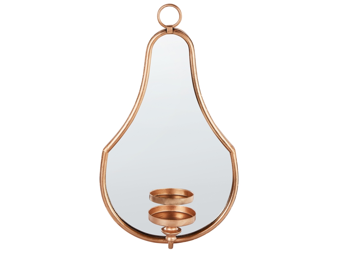Castiçal De Parede Bazarnes 45 Cm Metal Dourado