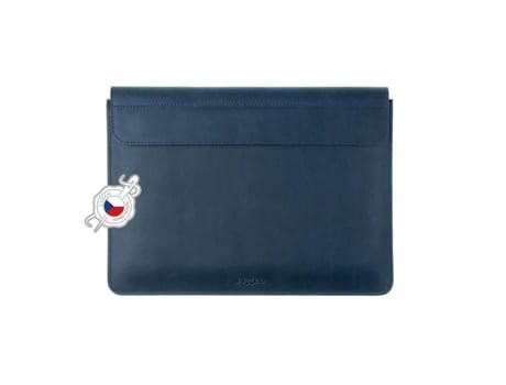 Estojo De Couro Genuíno Fixed Oxford Para Apple Macbook Pro 14, Azul