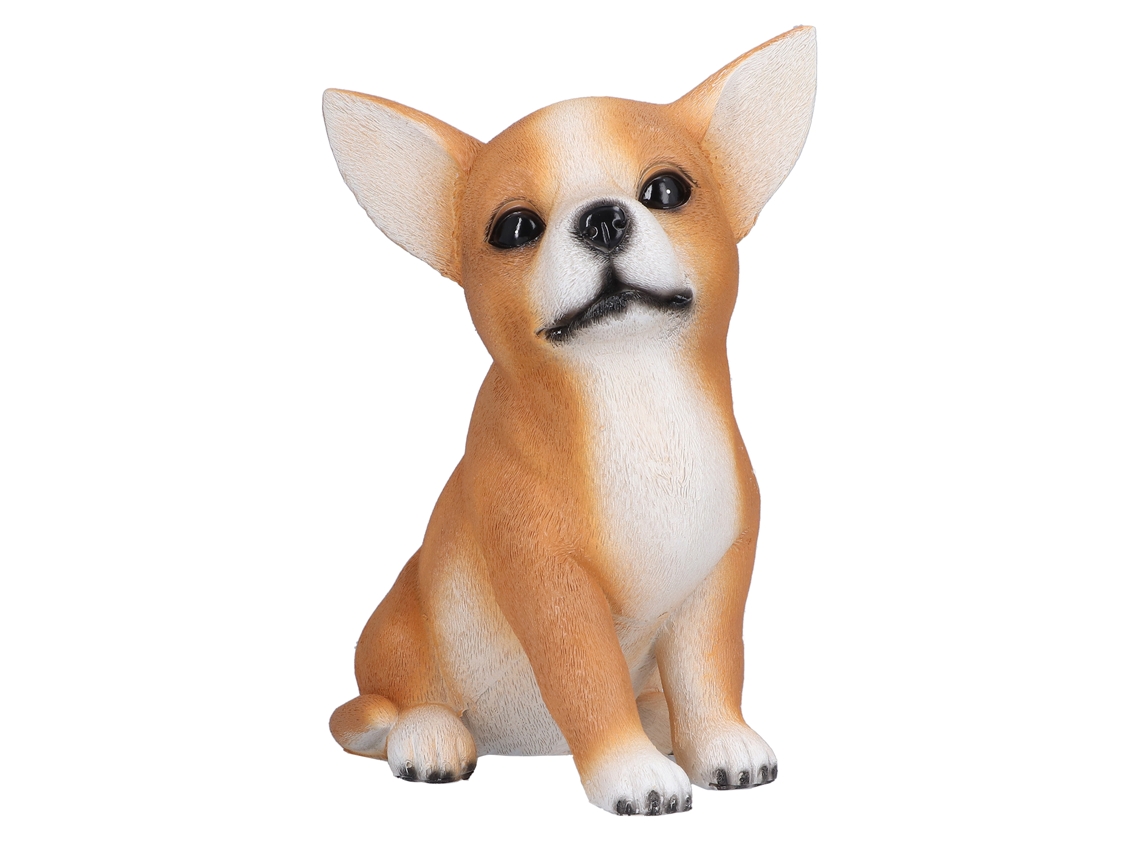 Resin Dog Statue Cute Animal Garden Decor CHABERLU
